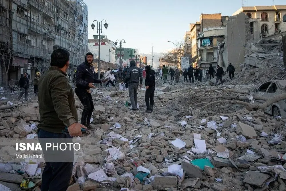 تصاویر حمله به تهران