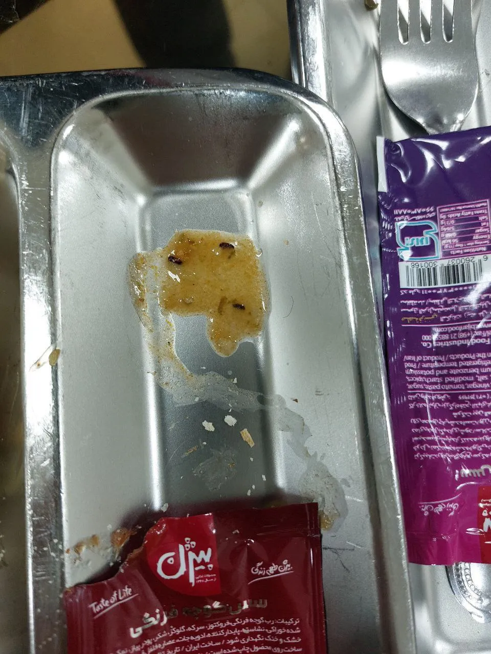 سوسک در غذای ظرف غذای یک دانشگاه سوسک در غذای ظرف غذای یک دانشگاه