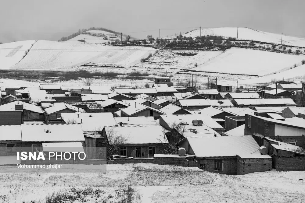 بارش برف در گلستان