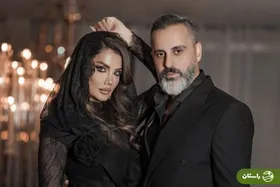عکس آسانسوری علیرام نورایی و همسرش صبا تاجیک