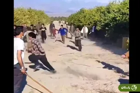 ویدئو | درگیری شدید و قبیله‌ای اتباع افغان در جیرفت!