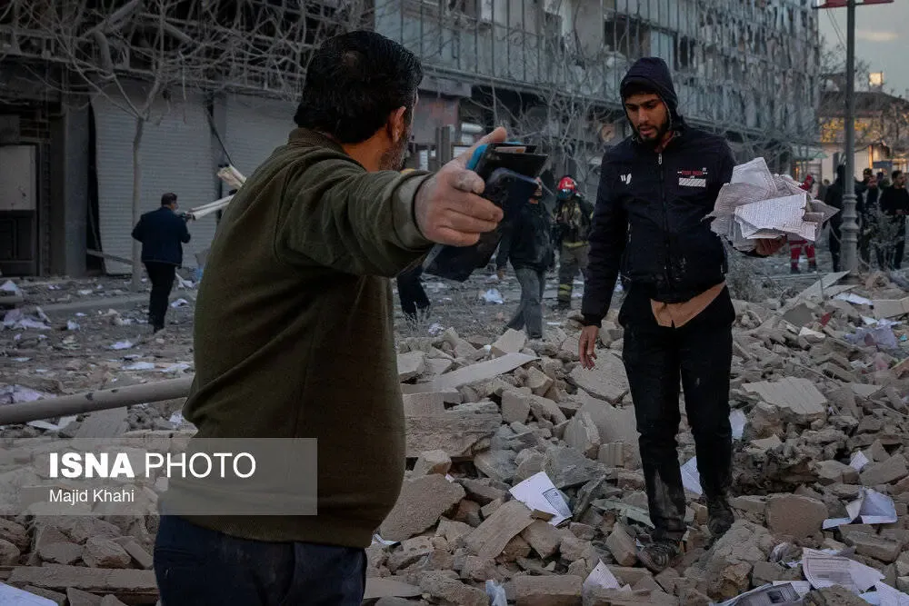 تصاویر حمله به تهران