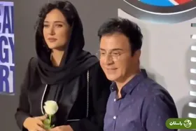 (ویدئو) اختلاف قدی عمو پورنگ با پریناز ایزدیار سوژه شد