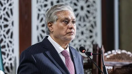 (ویدئو) زمین خوردن وزیر خارجه پاکستان در نشست اسلام آباد