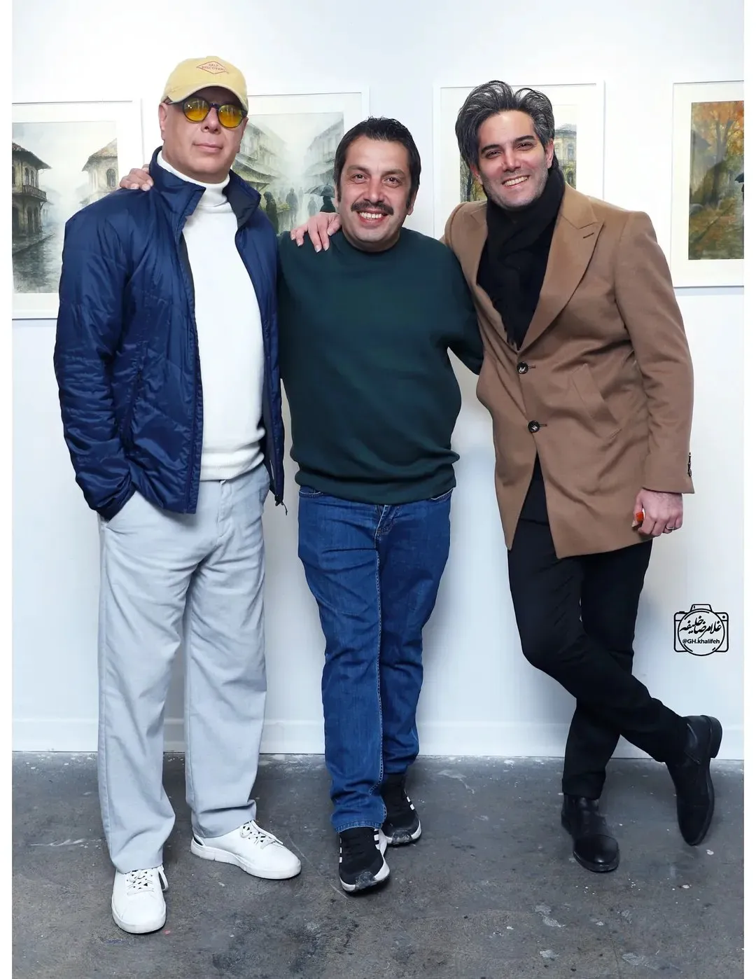 حضور بازیگران در نمایشگاه آثار نقاشی بهار نوروزپور و همسرش امیرعلی نبویان