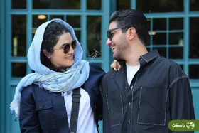 تصاویر | استایل جذاب سینا مهراد و خواهرش صبا سهیلی در یک نمایشگاه