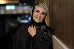 (عکس) رابعه اسکویی در کنار استاد محمد علی کشاورز، ۲۰ سال پیش