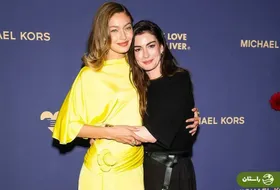 عکس‌های صمیمانه جی جی حدید و آن هاتاوی در یک مراسم