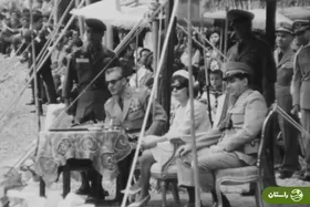 عکس | تونل زمان؛ شاه و فرح در مانور نیروهای ویژه هوابرد در سد کرج، سال ۱۳۴۲