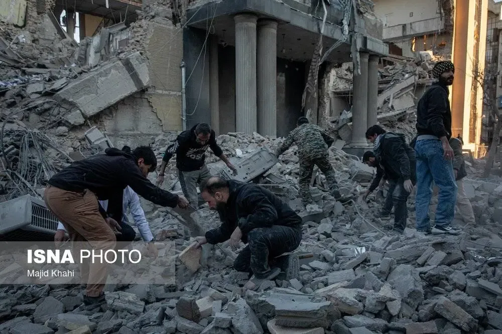 تصاویر حمله به تهران