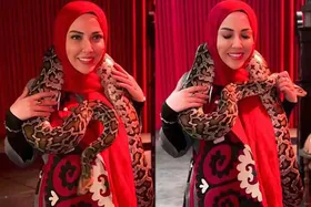 ویدئو | پشت پرده ماجرای مار غول‌پیکر لیلا اوتادی لو رفت