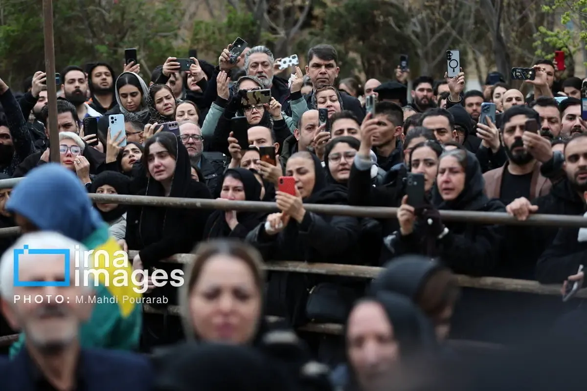 مراسم تشییع حمید هیراد