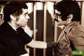 عکس | تونل زمان؛ عبدالله اسکندری در حال گریم بهروز وثوقی برای گوزن‌ها در سال ۱۳۵۳