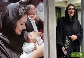 اولین تصاویر از فرزند رحمان عموزاد؛ واکنش همسر رحمان بعد از کسب مدال طلا