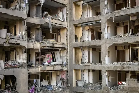 (عکس) حمله هوایی ویرانگر به مناطق مسکونی در محمدشهر کرج